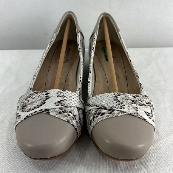 BareTraps Snakeskin-Embossed Mitsy Flats- Cream Multi- Size 8.5 M- NIB - Picture 2 of 8